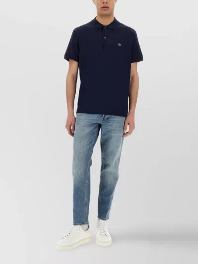 Lacoste Polo Shirt Short Sleeves In Blue