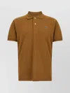 Lacoste Polo Shirt With Logo Patch And Collar In Multi