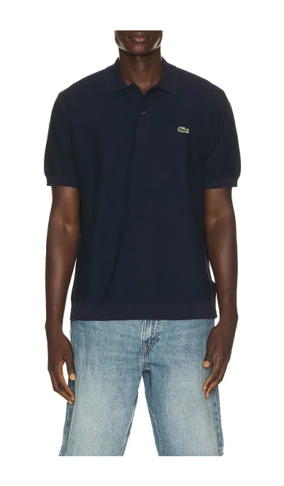 Lacoste Classic Shortsleeve Polo Shirt In Black