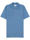 Lacoste Polo With Logo In Blue