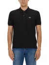 Lacoste Classic Fit Original L.12.12 Polo Clothing In Black