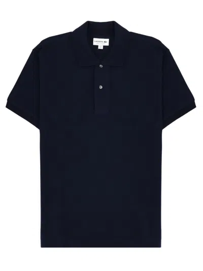 Lacoste Polo With Logo In Blue