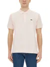 Lacoste Polo With Logo In Gray