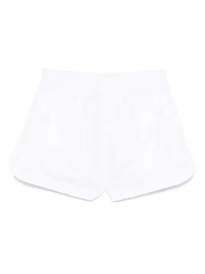 Lacoste Poplin Track Shorts In White