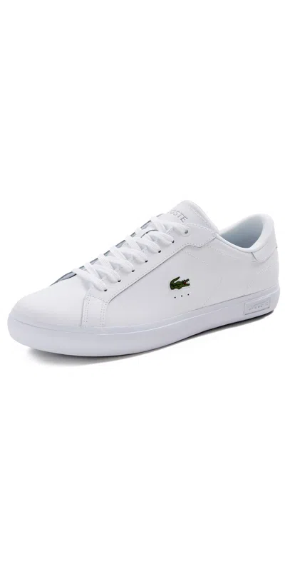 LACOSTE POWERCOURT SNEAKERS WHITE/WHITE
