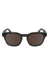 Lacoste Premium Heritage 49mm Rectangular Sunglasses