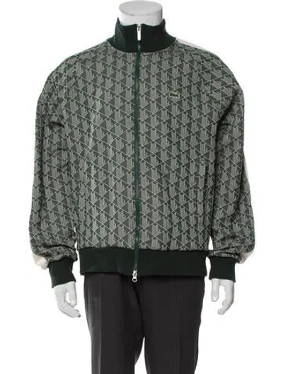 Pre-owned Lacoste Printed Jacket In Green