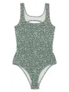 Lacoste Printed One-piece In Grün