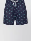 Lacoste Printed Shorts With Elastic Waistband And Pockets