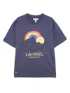 Lacoste Printed T-shirt In Blue