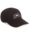 Lacoste Printed Twill 5-panel Adjustable Hat In Brown