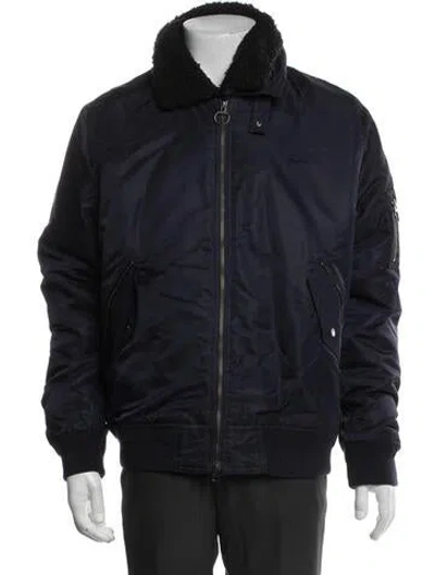 Pre-owned Lacoste Puffer Coat W/ Tags In Blue