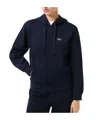 Lacoste Pullover Hoodie In Blue