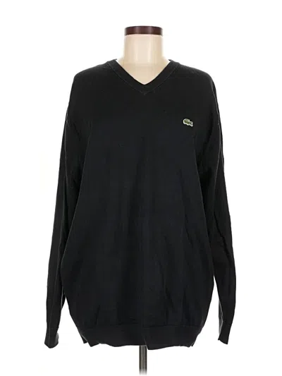 Pre-owned Lacoste Pullover Sweater In Black
