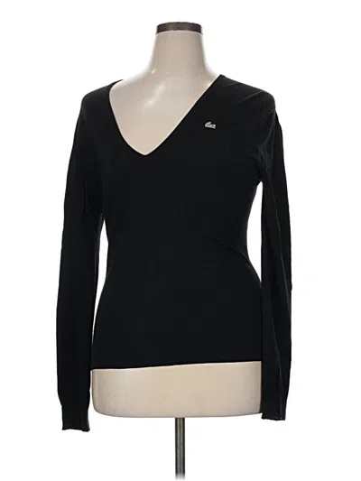 Pre-owned Lacoste Pullover Sweater In Black