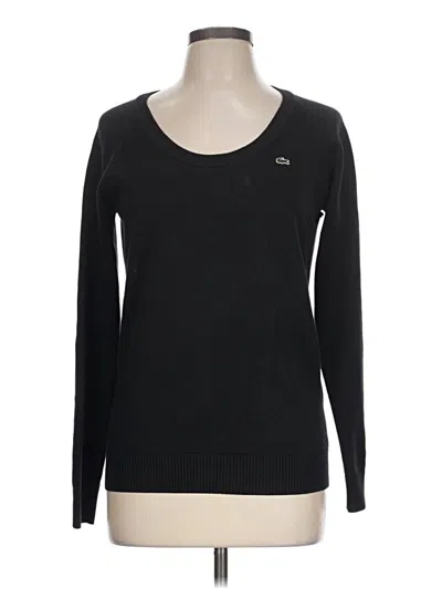 Pre-owned Lacoste Pullover Sweater In Black