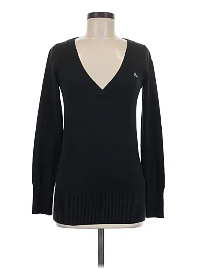Pre-owned Lacoste Pullover Sweater In Black