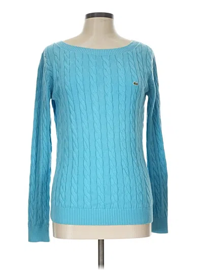 Pre-owned Lacoste Pullover Sweater In Blue