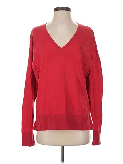 Pre-owned Lacoste Pullover Sweater In Red