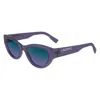 Lacoste Purple Injected Sunglasses In Purple