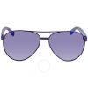 Lacoste Purple Pilot Unisex Sunglasses L185s 424 60 In Purple
