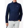 Lacoste Quilted Golf Jacket In Navy Blue/navy Blue