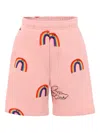 Lacoste Rainbow-print Shorts In Pink