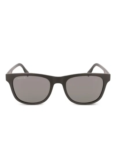 Lacoste Rectangle Frame Sunglasses In Black