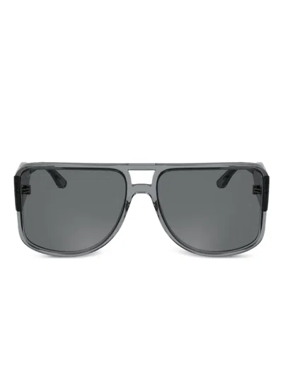Lacoste Rectangle-frame Sunglasses In Gray
