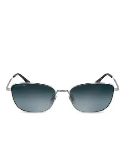 Lacoste Rectangle-frame Sunglasses In Silver