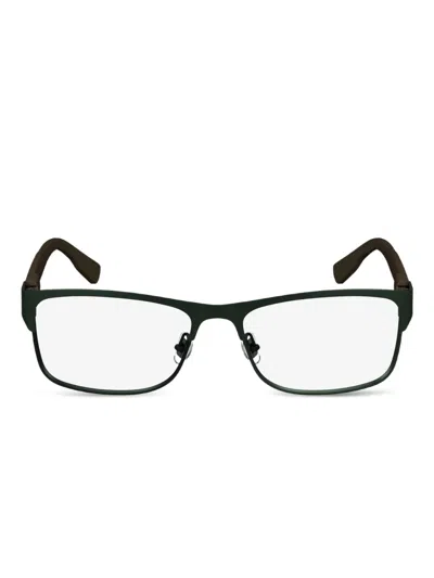 Lacoste Rectangle Metal Glasses In Black