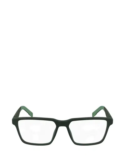 Lacoste Rectangle-frame Full-rim Glasses In Purple