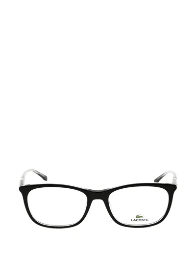 Lacoste Rectangle-frame Full-rim Glasses In Purple