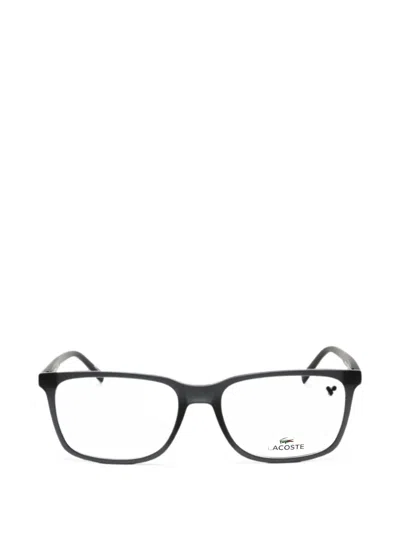 Lacoste Rectangle-frame Glasses In Black