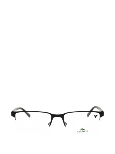 Lacoste Rectangle-frame Glasses In Black