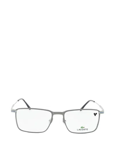 Lacoste Rectangle-frame Glasses In Gray