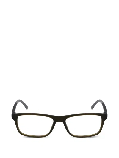 Lacoste Rectangle-frame Glasses In Green