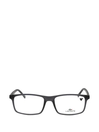 Lacoste Rectangle-frame Glasses In Gray