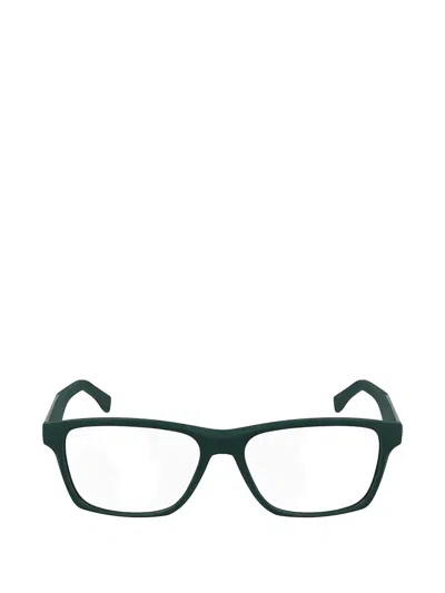 Lacoste Rectangle-frame Glasses In Orange