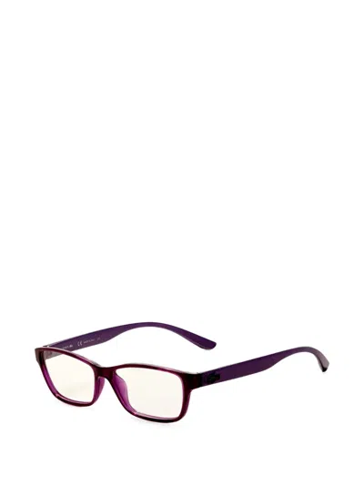 Lacoste Rectangle-frame Glasses In Purple