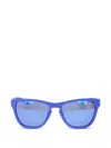 Lacoste Rectangle-frame Matte Sunglasses In Blue