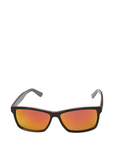 Lacoste Rectangle-frame Sunglasses In Black
