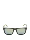 Lacoste Rectangle-frame Sunglasses In Green
