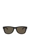 Lacoste Rectangle-frame Sunglasses In Green