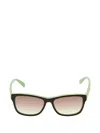 Lacoste Rectangle-frame Sunglasses In Multi