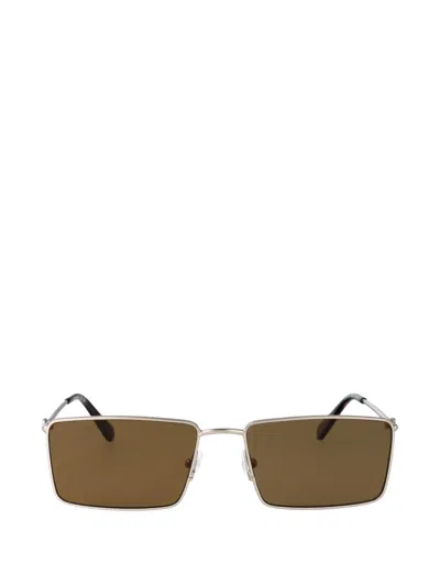 Lacoste Rectangle-frame Sunglasses In Silver