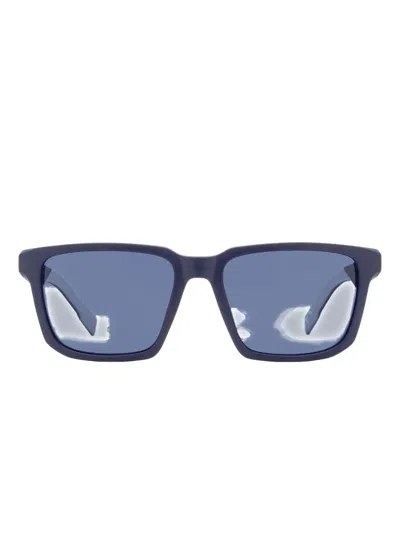 Lacoste Rectangular High-bridge Sunglasses In Blue