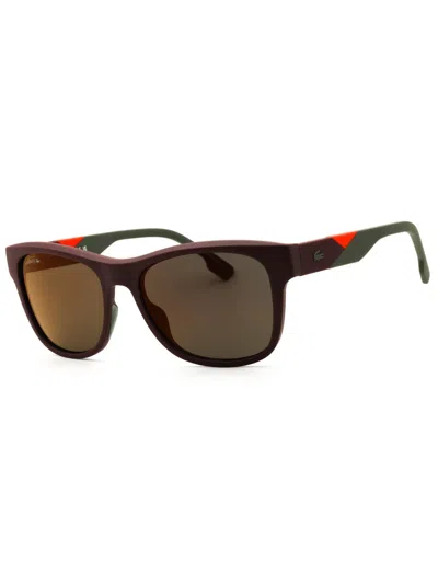 Lacoste Rectangular Men's Sunglasses - Modern And Durable In Brown
