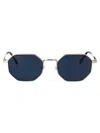 Lacoste Rectangular Sunglasses L280 S 40 In Silver