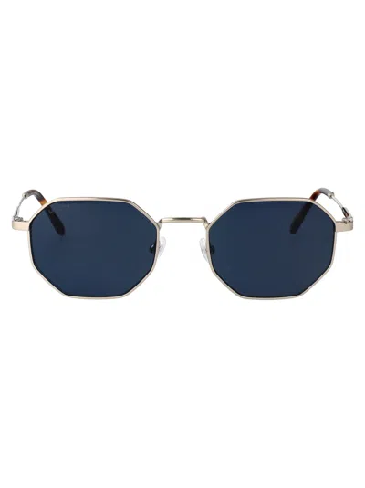 Lacoste Rectangular Sunglasses L280 S 40 In Silver